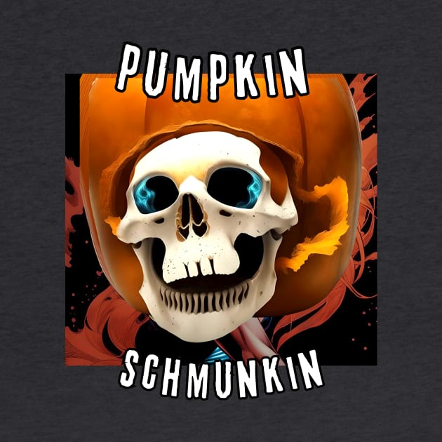 Pumpkin Schmunkin (skull inside carved pumpkin) by PersianFMts